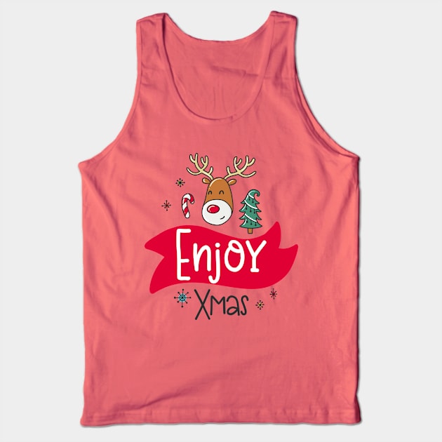 Enjoy Xmas Tank Top by JoyFabrika